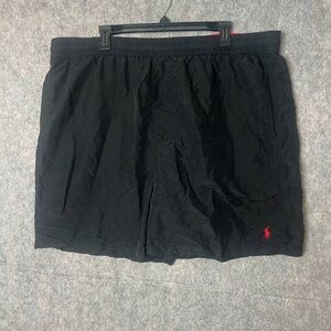 Polo Ralph Lauren Men Size 2XB Navy Blue Nylon Swimming‎ Trunks Shorts